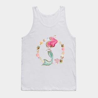 Christmas Mermaid Tank Top